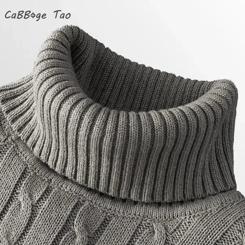 Men’s Slim Turtleneck Sweater, Lightweight Ribbed Knit Long Sleeve Pullover